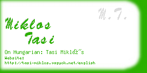 miklos tasi business card